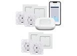 HOMEMATIC IP Smart-Home-Zubehör "Starter Set Rollladensteuerung für 4 Rollladen", weiß, B:31cm H:12cm T:37cm, Smart-Home-Stationen, Smart-Home-Zubehör