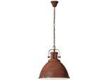 BRILLIANT Pendelleuchte "Jesper", braun (rostfarben), 1, Ø 47cm H: 144cm, 1 Stk., Leuchten, Hängelampe 47cm, Pendelleuchte