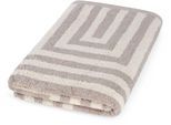 Duschtuch ROSS "Grafik", flanell, natur, B:70cm L:140cm, Frottier, Baumwolle, Handtücher, Duschtuch, aus feinster Baumwolle