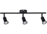 PAULMANN LED Deckenleuchte "Carolina", schwarz, 3, H: 12,4cm, 1 Stk., Leuchten, GU10, LED Deckenleuchte