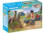 Konstruktions-Spielset PLAYMOBIL "Hufschmied Ben & Achilles (71357), Horses of Waterfall", bunt, Spielbausteine, Kinder, Kunststoff, Konstruktions-Spielset