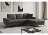 Ecksofa SIT & MORE "Morris Jubi, Recamiere, Breite 247 cm", grau (mocca), B:247cm H:83cm T:171cm, Sofas, Ecksofa, mit Armteilfunktion,, wahlweise mit Schlaffunktion