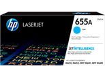 HP Tonerpatrone "HP original Toner 655A, Farben: B/C/M/Y", blau (cyan), Tonerpatronen, Tonerpatrone