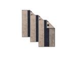 Gästehandtuch JOOP "Gästetuch Classic Frottier 3er Pack", braun (grau signature lines), B:30cm, Obermaterial: 100% Baumwolle CO., Handtücher, Gästehandtuch