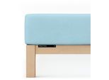 Bettlaken SCHLAFGUT "Frottex Spannbettlaken", blau (blau light), L:200cm, Frottee, Obermaterial: 75% Baumwolle, 25% Polyester, Bettlaken, Bettlaken, MADE IN GREEN by OEKO-TEX