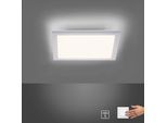 JUST LIGHT Deckenleuchte "FLAT", weiß, 2, H: 6cm, 1 Stk., Leuchten, LED, Serienschalter, Memory, nach Trennung vom Netz, Deckenleuchte