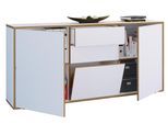 Kommode VCM "Holz Kommode Sideboard Salia Breite 160 Schublade", weiß, B:160cm T:33cm, Sideboards, Kommode
