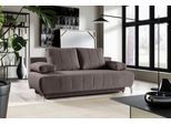 Schlafsofa WERK2 "Troya Bettsofa mit Bettkasten und Federkern, Breite 210cm", braun, B:210cm H:95cm T:95cm, 100% Polyester, Sofas, Schlafsofa, 2-Sitzer Sofa und Schlafcouch mit Federkern & Bettkasten