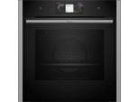 NEFF Einbaubackofen "B64FT33N0", Energieeffizienz: A+, grau (silberfarben), B:59,6cm H:59,5cm T:54,8cm, Backöfen, voll versenkbare Ofentür dank Slide & Hide, AirFry-Funktion, Einbaubackofen
