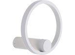 JUST LIGHT LED Wandleuchte "ARCHIE", weiß, 1, Ø 22cm H: 22cm, 1 Stk., Leuchten, Dimmbar, IR-FB, Memoryfunktion, USB-Kabel, LED Wandleuchte