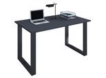 VCM Holz Schreibtisch H. 76 x B. 80 x T. 80 cm Computertisch schlicht Füße aus hochwertigem Metall Arbeitstisch Büromöbel - Lona U