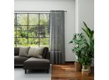Vorhang NEUTEX FOR YOU "LUCIA", dunkelgrau, B:145cm H:245cm, Polyester, Gardinen, Vorhang, Criss-cross Optik mit Effektgarn