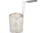 Nudelsieb "Ø 14 cm, Pasta- und Gemüsesieb mit Soft-Touch-Griff", silber (silberfarben), B:14cm H:15cm L:30cm Ø:14cm, Edelstahl, HENSSLER SCHNELLE NUMMER, Küchensiebe, Nudelsieb, mit Henkel zum Ein- und Ausklappen, ein Alleskönner in der Küche