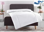 Microfaserbettdecke OTTO HOME "Microlux, Bettdecke 135x200 cm und Übergrößen bis 240x220cm", weiß, B:155cm L:220cm, Bezug: 100% Polyester. Obermaterial: 100% Polyester. Füllung: 100% Polyester, Bettdecken, Microfaserbettdecke, fest versteppter Bezug - keine Bettwäsche nötig, Sommer, Winter