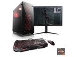CSL Gaming-PC-Komplettsystem "HydroX V28121", Energieeffizienz: F, schwarz, Microsoft Windows 11 Home (64 Bit), 16 GB RAM 1.000 GB SSD, Computer_Komplettsysteme, Gaming-PC-Komplettsystem