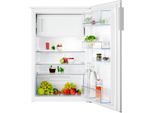 AEG Einbaukühlschrank "OSF5O881EE", Energieeffizienz: E, silber (weiß), Rechtsanschlag, wechselbar, Kühlschränke, 124 Liter, 4-Sterne-Gefrierfach, variable Glasablagen, Dekorfähig, Einbaukühlschrank