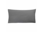 Kissenbezug IRISETTE "Porto 20", grau (grafit), B:40cm L:80cm, Baumwolle, Obermaterial: 95% Baumwolle, 5% Elasthan, Kissenbezüge, Kissenbezug, besonders elastisch, weich, pflegeleicht und bügelfrei