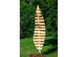 Rankhilfe DOBAR "Großes Design-Rankgerüst "Bambus", braun (natur), B:49cm H:197cm T:6cm, Massivholz, Metall, Rankhilfen, Rankhilfe, 49 x 6 x 197 cm (L x B x H)