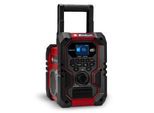 Baustellenradio EINHELL "TE-CR 18 Li DAB+/FM/BT - Solo", rot (rot, schwarz), B:24,5cm H:26,8cm T:17,6cm, Radios, Baustellenradio, ohne Akku