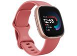 Fitbit Versa 4 Fitness-Smartwatch, Sand/Copper Rose