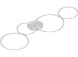 TRIO LEUCHTEN LED Deckenleuchte "Rondo", weiß, 4, H: 5cm, 1 Stk., Leuchten, Deckenlampe LED warmweiß 3000K dimmbar per Wandschalter 4800 Lumen, LED Deckenleuchte