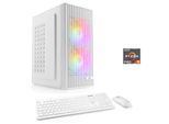 CSL PC "Spectrum V24569", weiß, Microsoft Windows 11 Home (64 Bit), 16 GB RAM 1.000 GB SSD, Desktop-PCs, PC