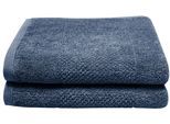 Handtücher DYCKHOFF "Popcorn", navy, B:50cm L:100cm, Frottier, Baumwolle, Handtücher, Handtücher