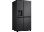 LG Side-by-Side "GSJC40EPPE", Energieeffizienz: E, silber (essence matte schwarz), B:91,3cm H:179cm T:73,5cm, Kühlschränke, Side-by-Side