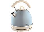 ARIETE Wasserkocher "2877BL Vintage", blau (aquablau), H:28cm Ø:21cm, Wasserkocher, Wasserkocher