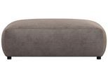 Pouf FLEXLUX "Lucera", braun (taupe braun), B:104cm H:41cm T:82cm, Kunststoff, Poufs, Pouf, modern & anschmiegsam, Kaltschaum, Stahl-Wellenunterfederung