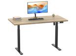 Schreibtisch VCM "Schreibtisch höhenverstellbar Lona 110x50", braun (schwarz, sonoma, eiche), B:110cm T:50cm, Tische, Schreibtisch