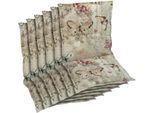 Sesselauflage GO-DE, beige, B:50cm H:6cm T:100cm, Baumwolle, Polyester, Polsterauflagen, Sesselauflage, Schmetterling beige - Maße BxLxH ca.: 50 cm x 100 cm x 6 cm