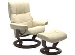 Fußhocker STRESSLESS "Mayfair", beige (vanilla paloma), B:55cm H:38cm T:39cm, Leder BATICK: BATICK ist ein leicht korrigiertes, durchgefärbtes und genarbtes Möbelleder, bei dem die meisten Unebenheiten und Spuren in der Regel entfernt wurden.;Leder PALOMA: PALOMA ist ein durchgefärbtes Semianilin-Möbelleder mit natürlicher Narbung.;ROHLEDER Stoff Q2 FARON: Ein fester zuverlässiger Bouclé mit einem