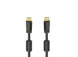 HAMA HDMI-Kabel "High Speed HDMI™-Kabel, Stecker - Stecker, 4K, 10m vergoldet", schwarz, 1.000cmcm, Kabel, Ethernet HDMI™-Kabel, HDMI-Kabel