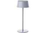 LED Außen-Tischleuchte BRILLIANT "Picco", grau (grau matt), H:30cm Ø:12cm, Leuchten, LED Außen-Tischleuchte, LED Außentischlampe Leuchte mit Solar in grau matt per USB ladbar