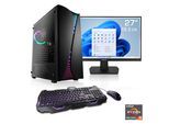 CSL Gaming-PC-Komplettsystem "Levitas V26320", Energieeffizienz: A, schwarz, Microsoft Windows 11 Home (64 Bit), 32 GB RAM 1.000 GB SSD, Computer_Komplettsysteme, Gaming-PC-Komplettsystem