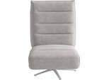TV-Sessel SIT & MORE "Eve", silber, B:80cm H:109cm T:98cm, 98% Polyester 2% Polyamid, Sessel, TV-Sessel, mit Herz-Waage und 2 Motoren, Bedienfelder im Sitz