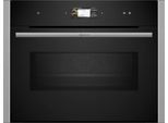 NEFF Backofen mit Mikrowelle "C24MS31N0", grau (silberfarben), B:59,6cm H:45,5cm T:54,8cm, Backöfen, AirFry-Funktion, Backofen mit Mikrowelle