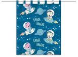 Vorhang PEPPA PIG "Peppa Pig Glow in the dark" Gr. 1, blau, B:140cm H:160cm, Voile, Polyester, Gardinen, Vorhang
