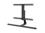 HAMA TV-Standfuß "TV Standfuß, schwenkbar, neigbar, höhenverstellbar, 165 cm, 65 Zoll", schwarz, B:90,5cm H:83cm T:34,2cm, Gerätehalterungen, TV Ständer, 40 Kg, Metall, Schwarz, TV-Standfuß