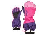 Skihandschuhe ZIENER "LEVIO AS(R)", Damen, Gr. 3, lila (dunkelviolett), Kunstfaser, Handschuhe Skihandschuhe