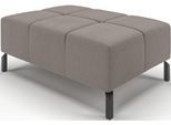 Hockerbank HOME AFFAIRE "Ancona New", grau (taupe), B:107cm H:43cm T:71cm, 100% Polyester, Hocker, Hockerbank, passend zum Ecksofa, auch in Easy care-Bezug + Cord