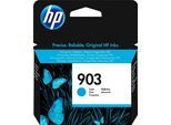 HP Tintenpatrone "HP original Druckerpatrone 903, Farben cyan + schwarz", blau (cyan), Tintenpatronen, 3 Probemonate gratis* drucken, Tintenpatrone