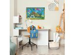 Leinwandbild LUCKYLINDE "Der kleine Tiger und der kleine Bär - Willkommen", bunt (farbe bild(er): bunt), B:60cm H:40cm T:2cm, Canvas, Holzrahmen, Bilder, Leinwandbild, Exklusive JANOSCH Kindermotive