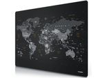 Titanwolf Gaming Mauspad XXXL 1200x800 mm, Speed Mousepad, Weltkarte Englisch, rutschfest, abwaschbar