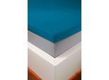 Spannbettlaken BELLANA "bellana deluxe für Topper, mit Elasthan, Premium Jersey 230 g/m²", petrol, 1 Stk., Jersey, 100x200 100x210 100x220 110x200 110x210 110x220 120x200 120x210 120x220 90x200 90x210 90x220 10cm, Jersey, Obermaterial: 95% Baumwolle, 5% Elasthan (LYCRA), Bettlaken, Spannbettlaken, mit 5% Elasthan, für Topper mit 4-10cm Höhe, bügelfrei, faltenfrei
