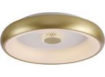 JUST LIGHT LED Deckenleuchte "VERTIGO", braun (messing matt), 1, Ø 45cm, 1 Stk., Leuchten, LED Deckenleuchte