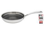 Bratpfanne ELO PREMIUM "Relief Evolution", silber (edelstahlfarben), B:29,5cm H:6cm L:48,5cm Ø:28cm, Pfannen, Bratpfanne, einzigartiges Öl Dosiersystem, Induktion