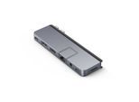 TARGUS Laptop-Dockingstation "HyperDrive DUO PRO 7-in-2 USB-C Hub für MacBook Pro 2021", grau, B:9mm H:2,5mm T:18,5mm, Dockingstationen, Laptop-Dockingstation
