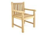 Gartenstuhl VCM "Gartenstuhl Gartensessel Sessel Landhaus Teak Holz", braun, Obermaterial: 100% Holz Wood., Stühle, Gartenstuhl